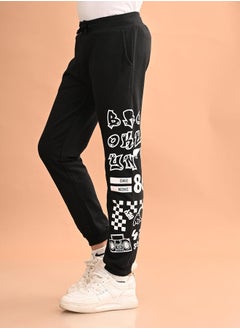 LILPICKS Graphic Prints Ankle Length Joggers by Styli  - Image 3