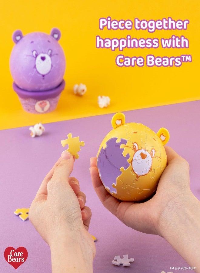 PieceRelax Care Bears™ by PieceRelax 3D Puzzle Coin Bank - Birthday Bear - Office and Home Decoration Made By 84 Curved Plastic Puzzle Pieces, Unique Gifts for Puzzle Lovers [C1091] - Image 3