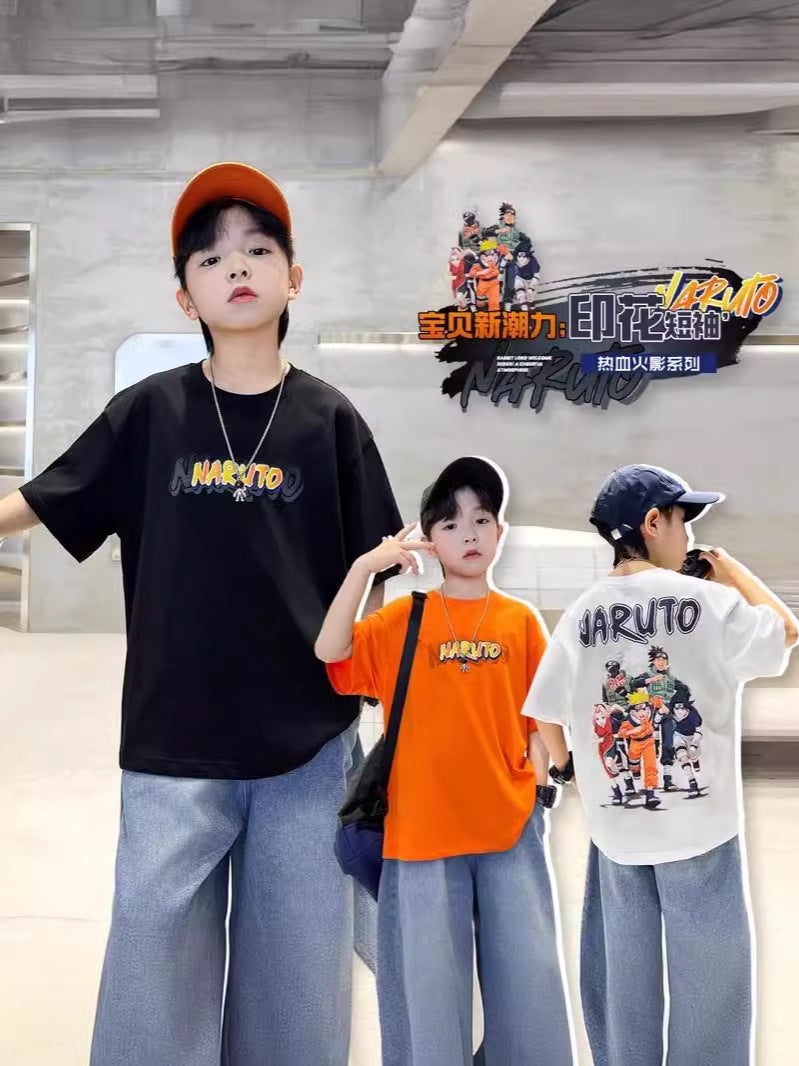 Big Boys' Summer Short-Sleeve T-Shirt New Model 2026 Boys' Pure Cotton Base Shirt Cool Stylish Summer Top Trendy K - Image 4