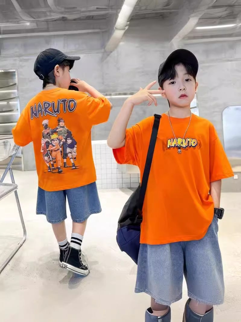 Big Boys' Summer Short-Sleeve T-Shirt New Model 2026 Boys' Pure Cotton Base Shirt Cool Stylish Summer Top Trendy K - Image 5