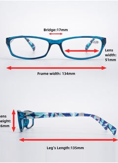 LANLANG LANLANG 3-Pack Blue Light Blocking Reading Glasses for Women with 3 fashion colors, Spring Hinge, Anti Eyestrain Anti UV including 0-4.0 diopters L-L010  - Image 4