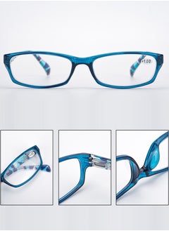 LANLANG LANLANG 3-Pack Blue Light Blocking Reading Glasses for Women with 3 fashion colors, Spring Hinge, Anti Eyestrain Anti UV including 0-4.0 diopters L-L010  - Image 3