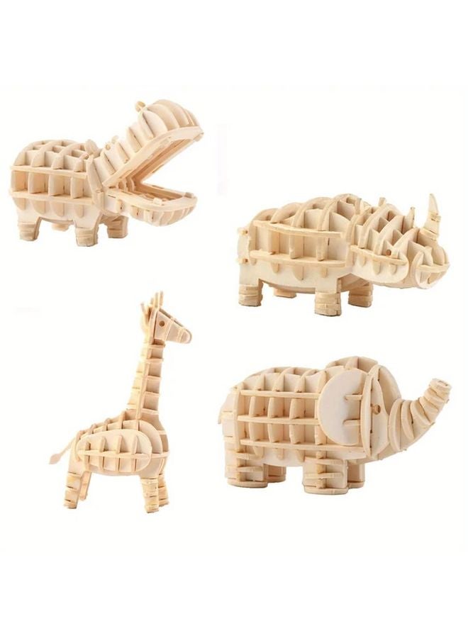 لغز ثلاثي الأبعاد فيل لعبة حيوان هواية DIY ديكور مكتب هدية للأطفال والكبار - Image 2