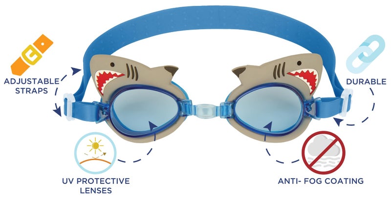 Stephen Joseph Swim Goggles, Flower - Image 2