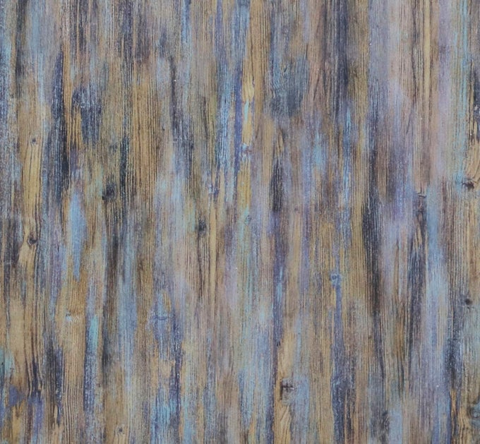 PURPLE BLUE WOOD PEEL AND STICK WALLPAPER FAUX WOOD WALLPAPER DECORATIVE VINYL FILM SHELF DRAWER ROLL 118X177