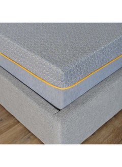 Smart Grid Memory Foam with Pocketed Spring Mattress Plush Feel Spine Balance For Pressure Relief L200xW180 cm Thickness 23 cm Grey