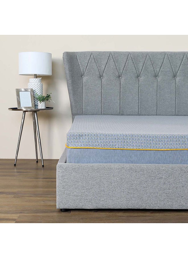 DANUBE HOME - Smart Grid Memory Foam with Pocketed Spring Mattress Plush Feel Spine Balance For Pressure Relief L200xW180 cm Thickness 23 cm Grey - Image 1