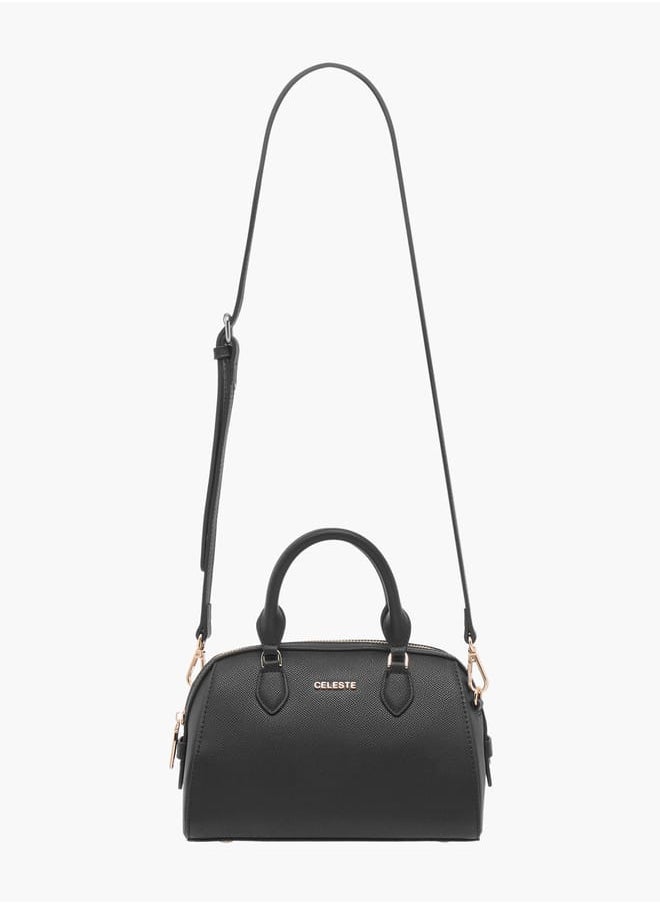 Celeste Women Textured Tote Bag with Double Handle and Detachable Strap  - Image 2
