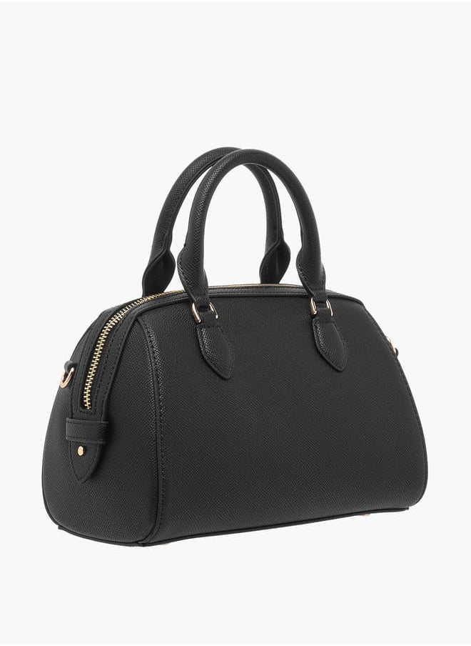 Celeste Women Textured Tote Bag with Double Handle and Detachable Strap  - Image 3