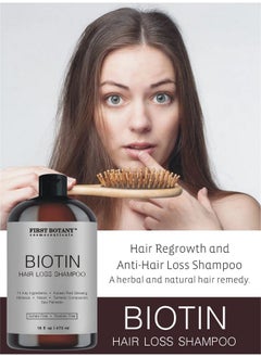First Botany First Botany Cosmeceuticals, Hair Regrowth and Anti Hair Loss Shampoo 16 fl oz, with DHT blockers- Daily Hydrating, Detoxifying, Volumizing Shampoo For Men and Women  - Image 5