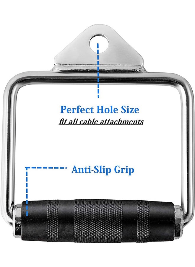 D Handle Cable Attachment - Cable Machine Handle Attachment, Lat Pull Down Attachment for Weight Workout, Home Gym Accessories for Cable Machine