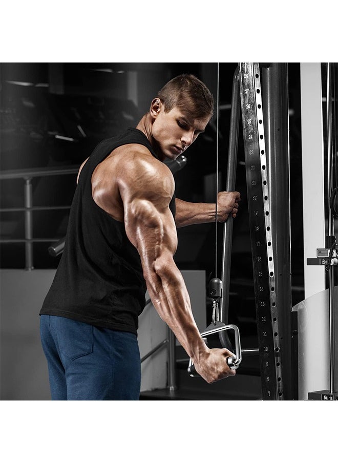 D Handle Cable Attachment - Cable Machine Handle Attachment, Lat Pull Down Attachment for Weight Workout, Home Gym Accessories for Cable Machine
