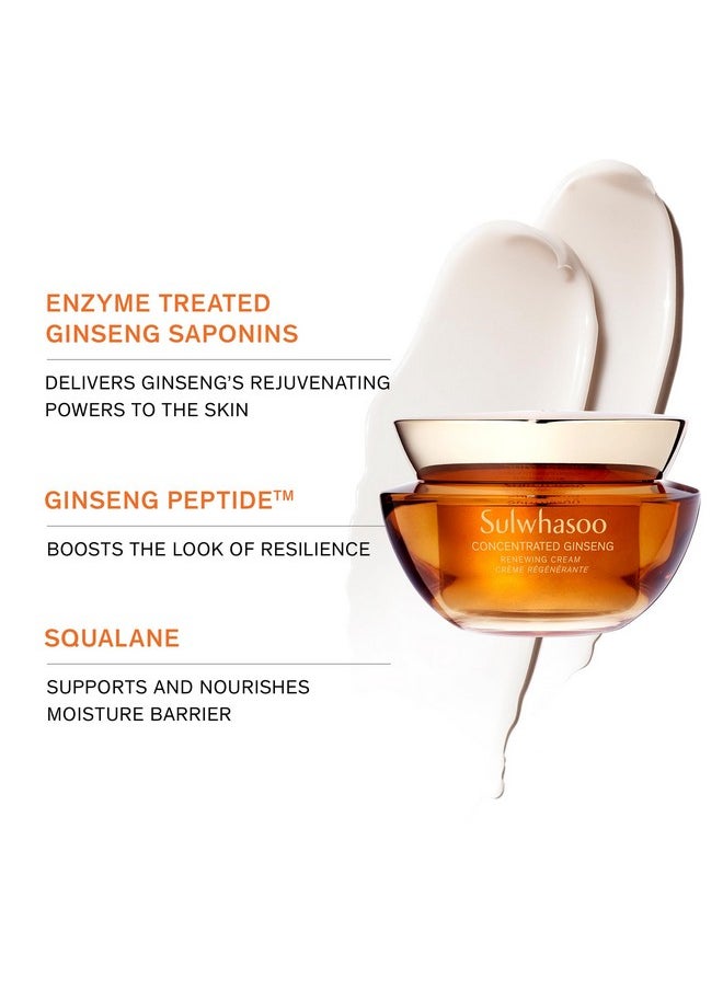 Sulwhasoo Concentrated Ginseng Renewing Cream - Korean Anti-Aging Skincare, Improves the Look of Wrinkles and Firmness, Ginseng, Peptides, and Squalane, Firming Cream - 0.33 fl. oz.