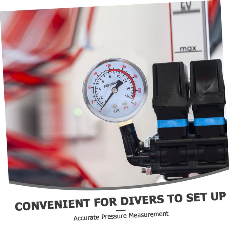 Vertical Pressure Gauge with High Visibility Display for Industrial Air Compressor - Image 4