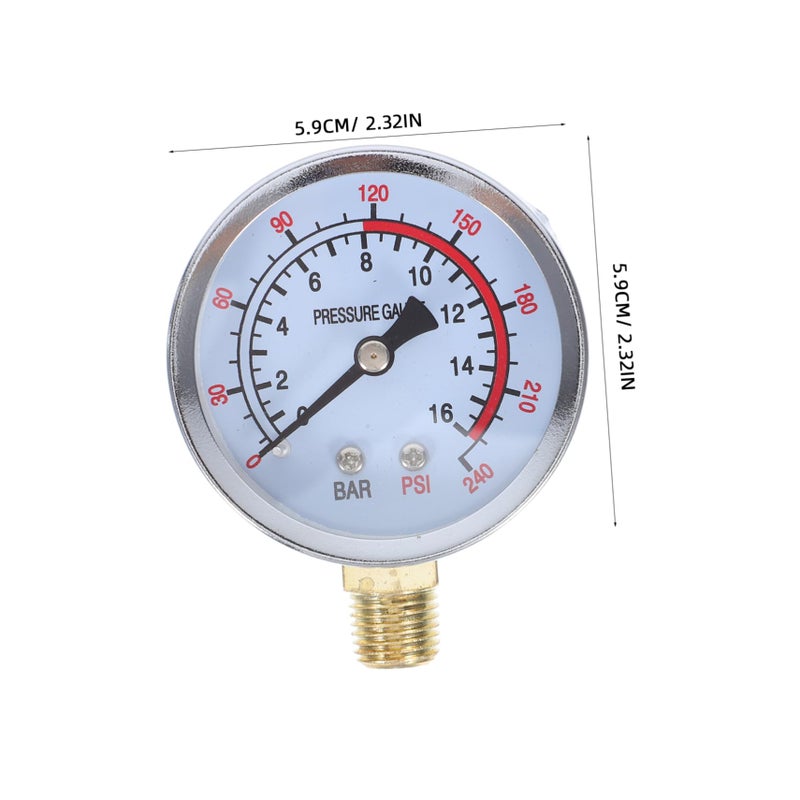 Vertical Pressure Gauge with High Visibility Display for Industrial Air Compressor - Image 3