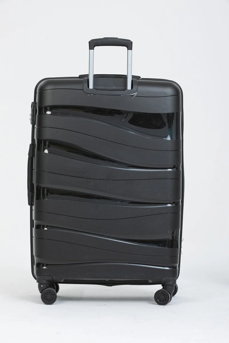 Esbuik Polypropylene Silicone Unbreakable Pp Suitcase Set of 3 (Cabin+Medium+Large Size)