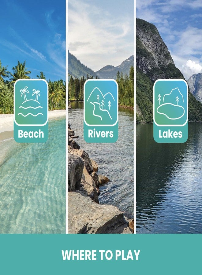 Waboba Original Water Bouncing Ball 2 Pack - Waterproof Games for Pool & Beach - Kids & Teens Outdoor Sports Gift - Abstract & Zigzag Neon Designs - Image 4