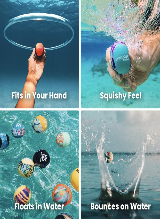 Waboba Original Water Bouncing Ball 2 Pack - Waterproof Games for Pool & Beach - Kids & Teens Outdoor Sports Gift - Abstract & Zigzag Neon Designs - Image 5