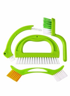 Excefore Grout Cleaner Brush  (4 in 1) Tile Cleaner Brush Supplies to Deep Clean Tile Lines, Detail Kitchen, Scrub Bathroom, Shower Home Detail and Grout Cleaner Brushes Set  - Image 1
