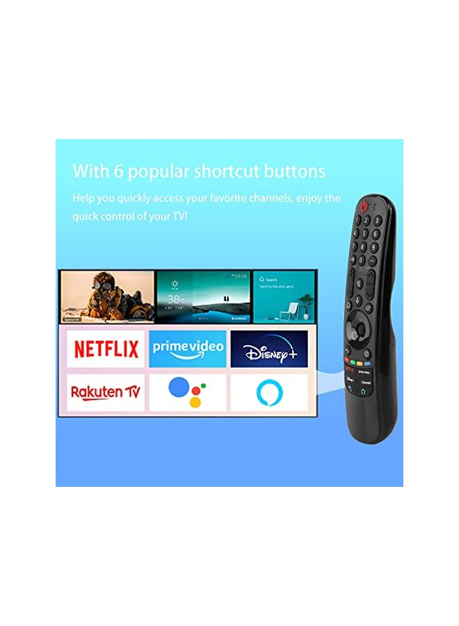 Chunghop جهاز التحكم عن بُعد السحري من LG، جهاز التحكم الصوتي CHUNGHOP فقط لتلفزيونات LG 2021 الذكية OLED QNED NanoCell مع 4 أزرار اختصار (بدون وظيفة NFC) - Image 4