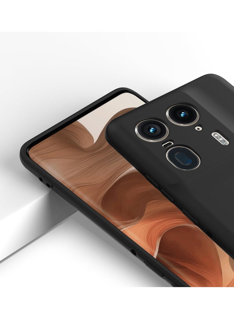 Wtech Motorola Edge 50 Ultra 5G 2024 Premium Soft Liquid Silicone Case Cover - Black - Image 5