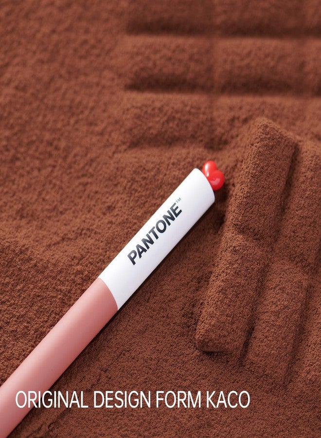 Kaco FIRST Gel Pens 2 Pieces with Black Ink, 0.5 mm Fine Point, Smooth Writing Experience, Aesthetic Cute Stationery for Journaling, Note Taking Pens (2002 True Red) - Image 4