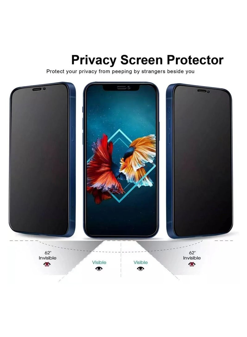 Rock Pow واقي شاشة كامل الخصوصية لهاتف iPhone 14 Pro Max مع زجاج مقوى بصلابة 9H مضاد للتجسس ذاتي اللصق مضاد للخدش خالٍ من الفقاعات ومضاد لبصمات الأصابع مقاس 6.7 بوصة - Image 3