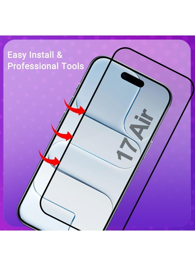 Tempered Glass Screen Protector For iphone 17 Air – HD, 9H Hardness, Dust Resistant, Anti Scratch, Bubble-Free, Anti-Scratch, Easy Installation. - Image 3