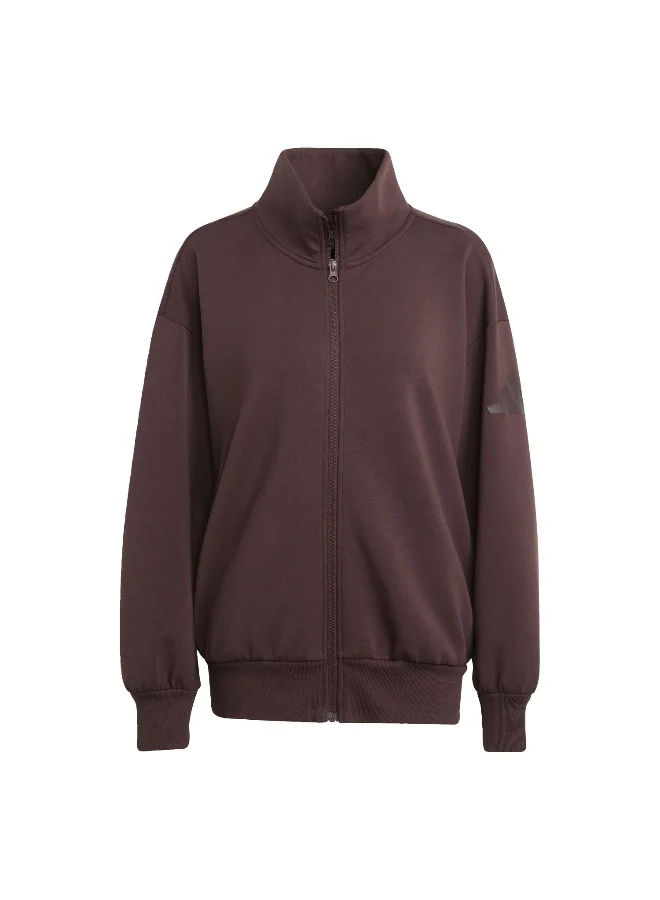 adidas أديداس جاكيت رياضي نسائي بني