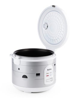 ELORA Electric Rice Cooker With Automatic Cooking, Keep Warm, Safety Protection, And Steamer - Easy to Use, Convenient, Durable 1.2 L- EL-RC-6131 White  - Image 4