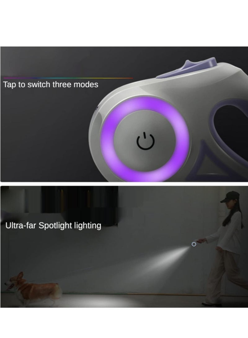 3M Long Retractable Dog Leash Up to 60lbs, 360 Degrees Tangle-Free Heavy Duty Dog Lead with Anti-Slip Handle for Small/Medium/Large Dogs - Image 4