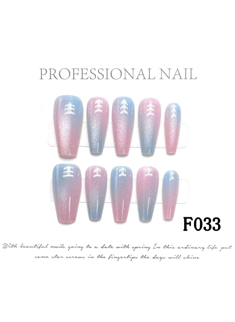 Binzo Beauty - Binzo Beauty Press On Handmade Nails, 10pcs,Nails Art , Acrylic Nails, False Nails - Image 1