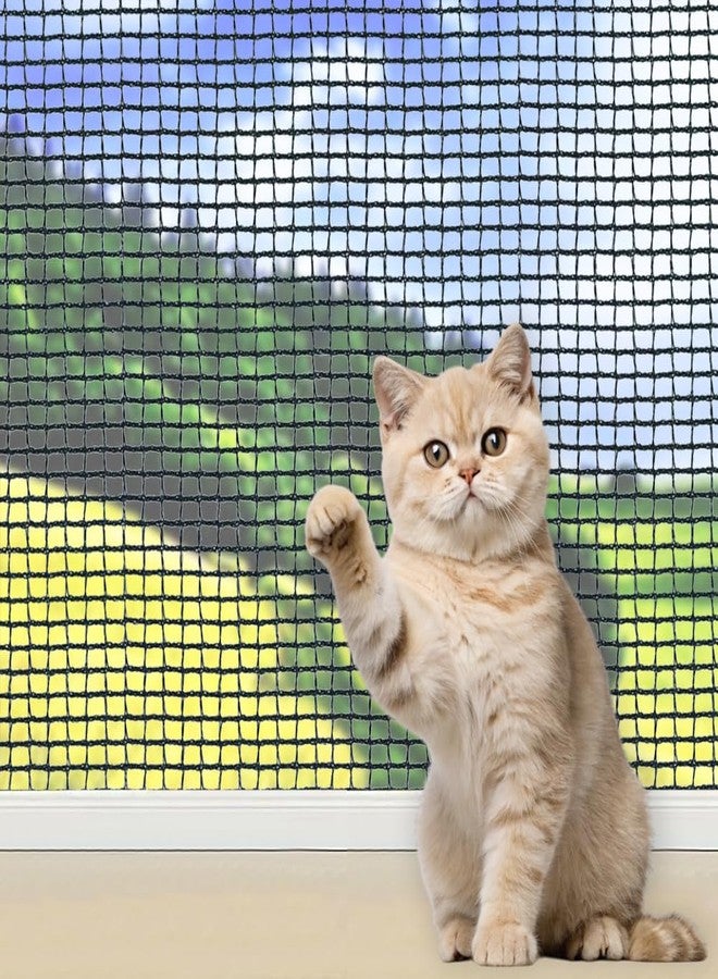 Vocray 10x26 ft Cat Netting Balcony, No Steel Wire, Anti-Fall Safety Net for Cats – Pet Balcony Screen, Catio Netting, Cat Fence Barrier for Apartment Balconies, Windows, Stair, Decks, Patios - Image 1