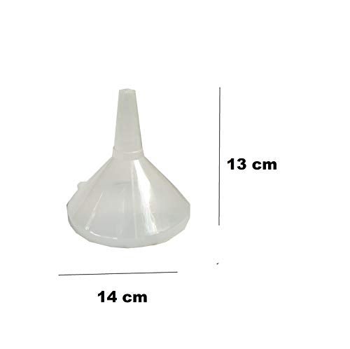 advancedestore Plastic Funnel for Liquid Spices Powder Lotion Oils Transparent Funnel 6 NO Pack of5 - Image 3