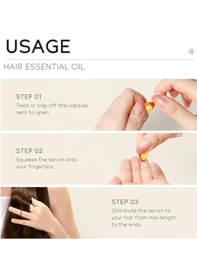 QUIYUM 50PCS Hair Oil Serum, Hair Care Oil, Hair Strengthening Oil, Anti-Frizz Hair Serum Oil, Enhance Shine, Hair Serum for Dry, Damaged Hair - Image 5
