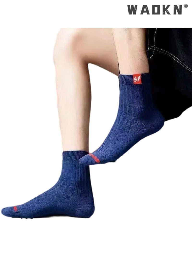 WAOKN 5 Pairs of Men Women Striped Socks, - Soft, Breathable, Moisture-Wicking, Assorted Colors, Comfortable Athletic Socks for Running, Sports, and Everyday Wear, Durable and Lightweight - Image 5