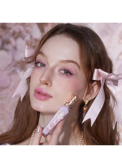 Flower Knows Violet Strawberry Rococo Glowy Lip Gloss-Moisturizing Tinted Lip Oil-Hydrating Glitter Lip Makeup For Girls&Women-Vegan & Cruelty-Free-0.12 Fl Oz,1 Count (G03 Berry Bomb)  - Image 4