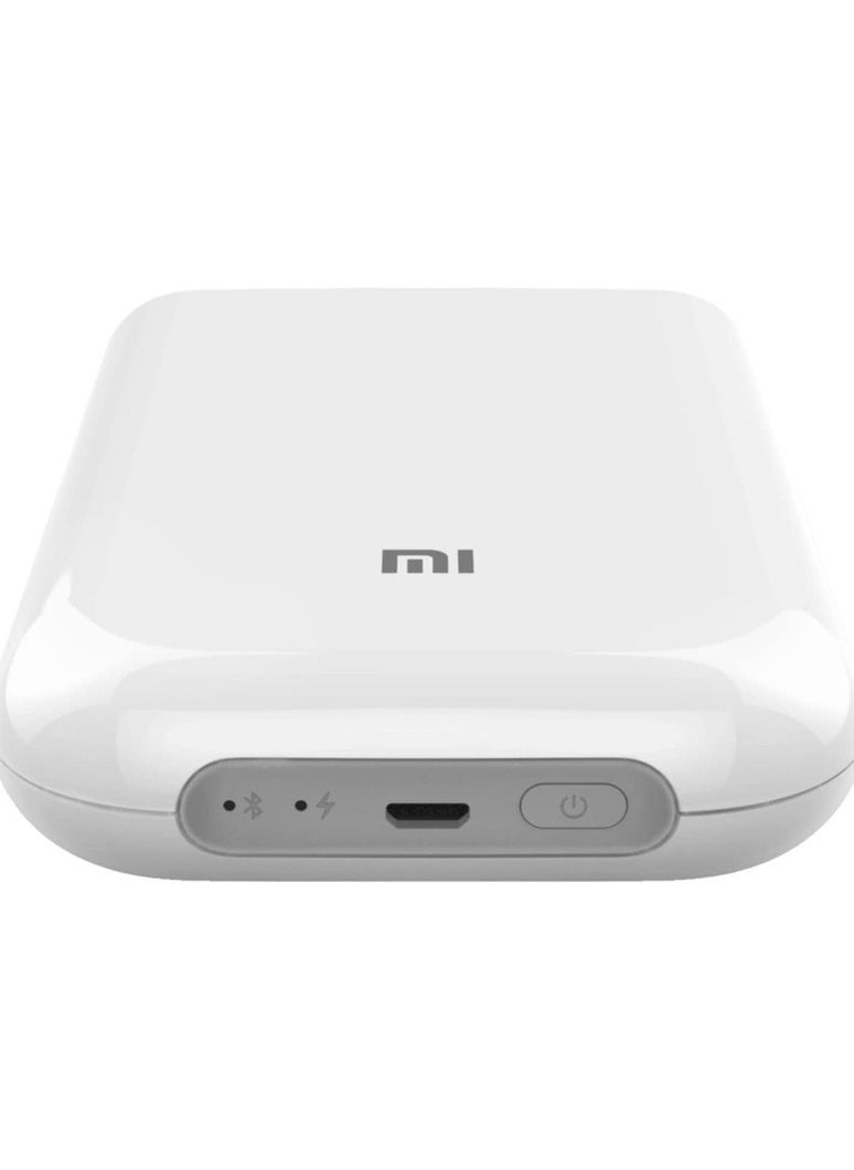 Mi Home Compact 2x3” Portable Photo Printer – White – Easy to Use  Durable  High-Quality Prints – Includes 20 Sheets – Perfect for Instant Small Photos – Latest Model  - Image 3