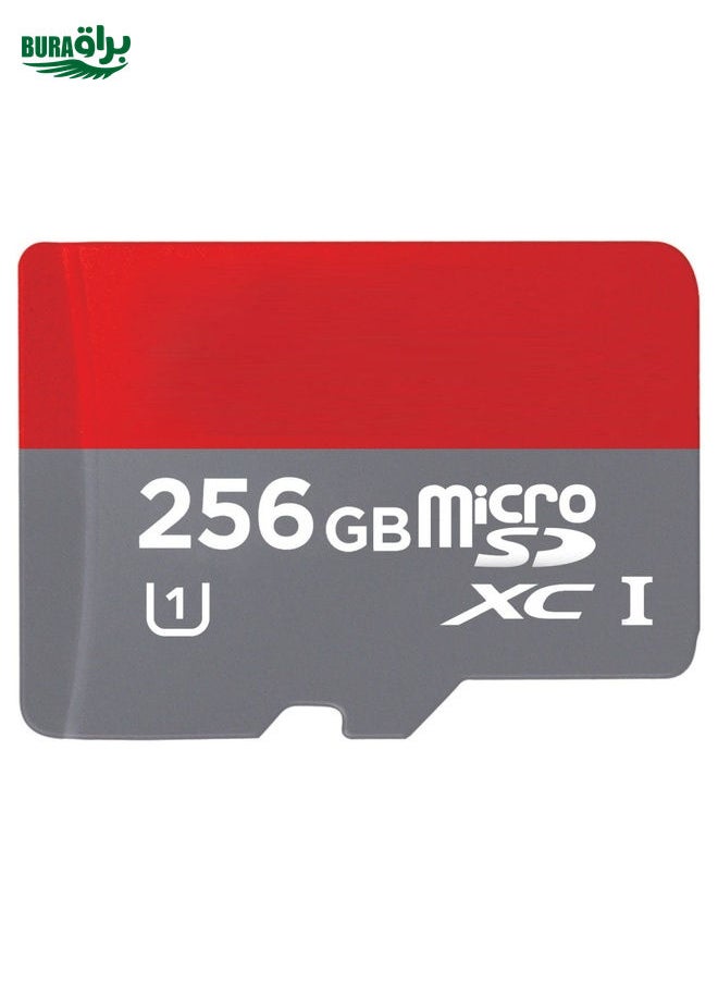 BURAQ - 256GB High Speed Class 10 TF/Micro SDHC UHS-1(U1) Memory Card, Write: 15mb/s, Read: 30mb/s  (100% Real Capacity) - Image 1
