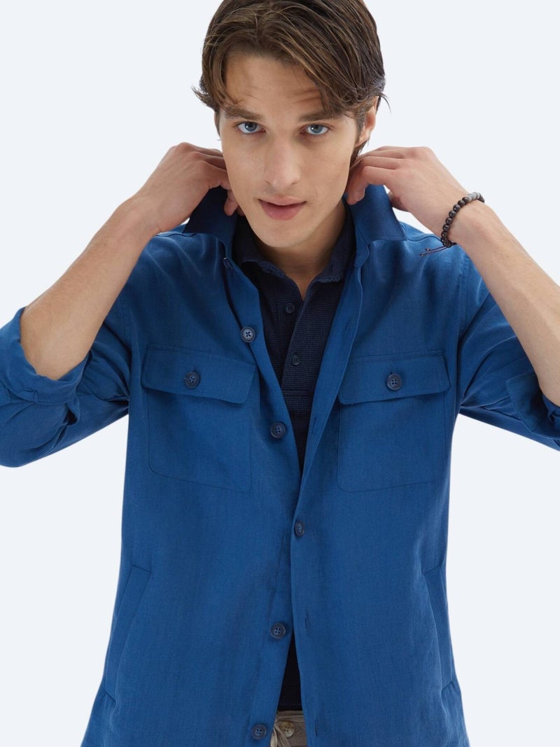 Kip Indigo Overshirt - Image 5