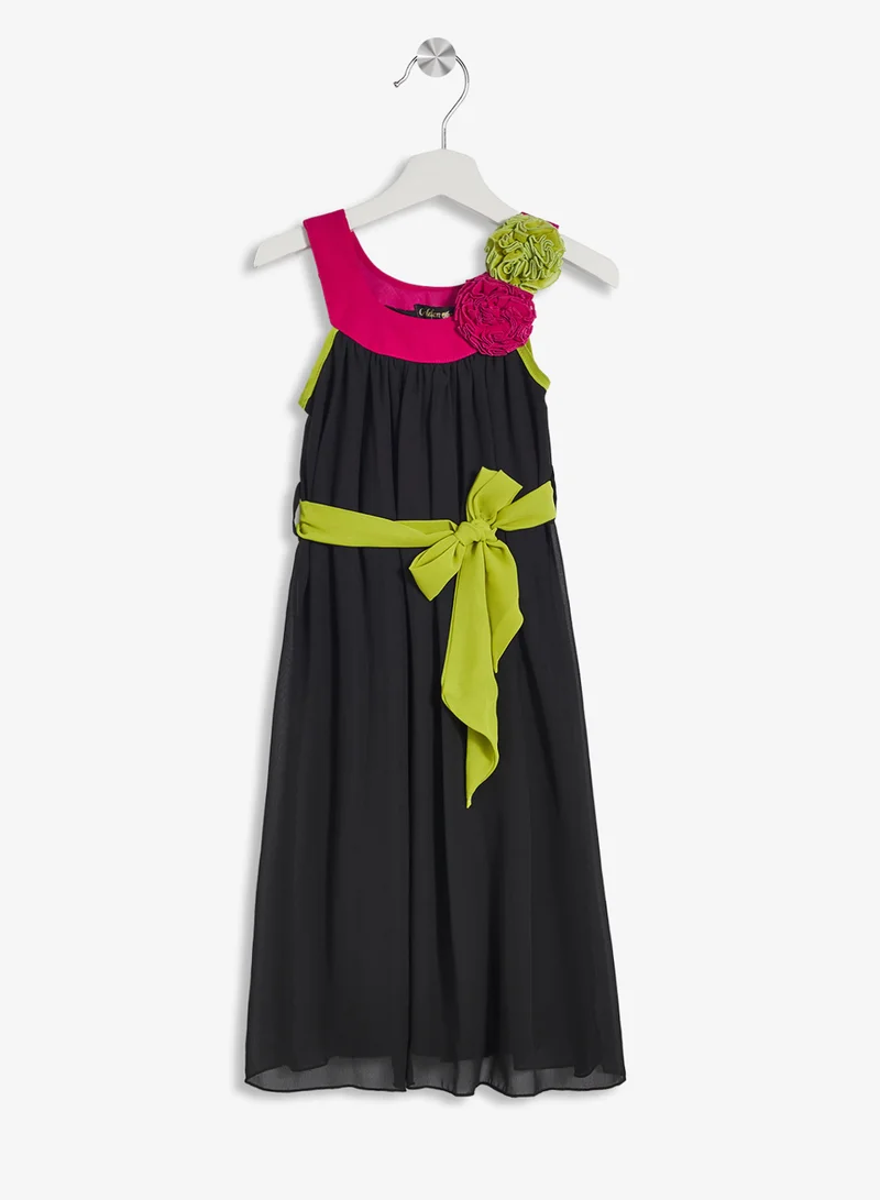 Little Golden Apple Little Floral Accent Dress