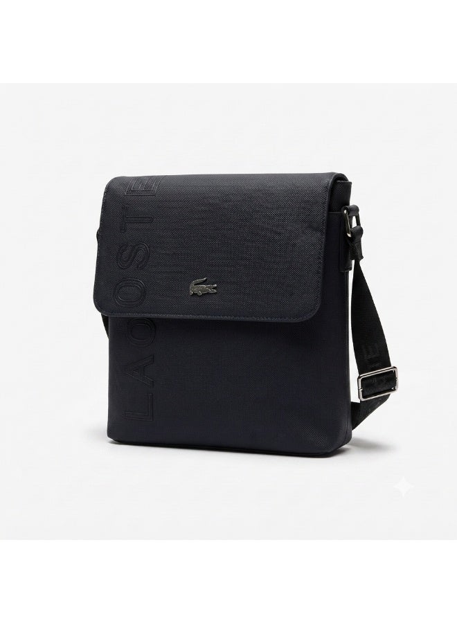 Lacoste Men's Vertical Flat Crossbody Bag - Black - Image 3