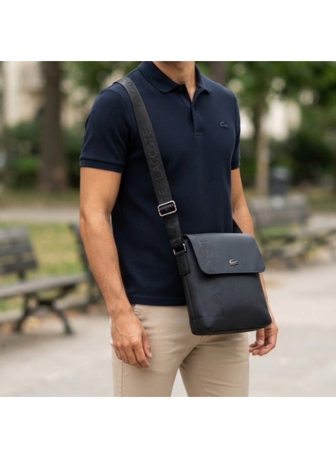 Lacoste Men's Vertical Flat Crossbody Bag - Black - Image 5