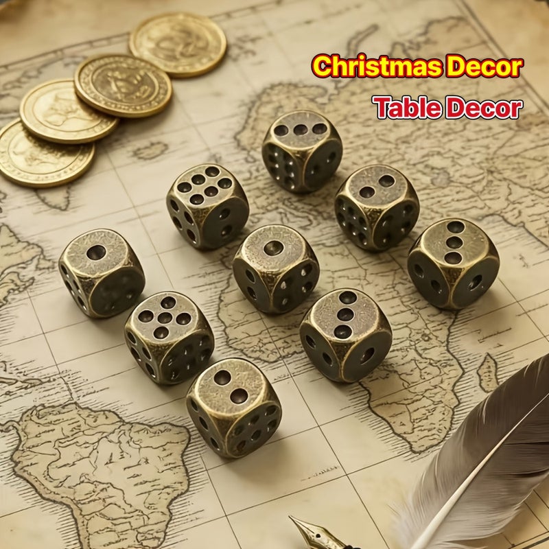 3pcs Vintage Dice Role Playing Tabletop Game Additions Exquisite Set for Party Games - Image 2