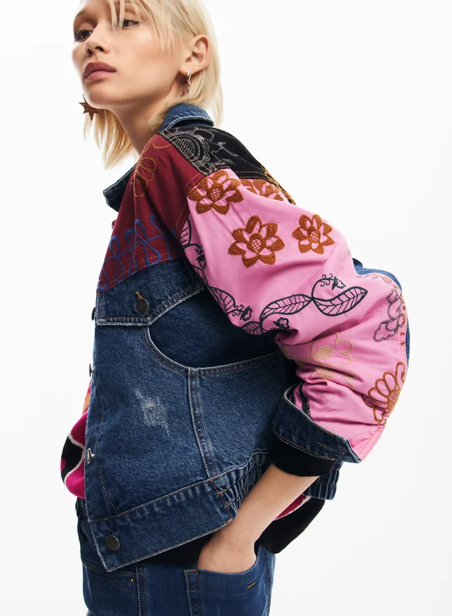 DESIGUAL Woman Denim Trucker Jacket