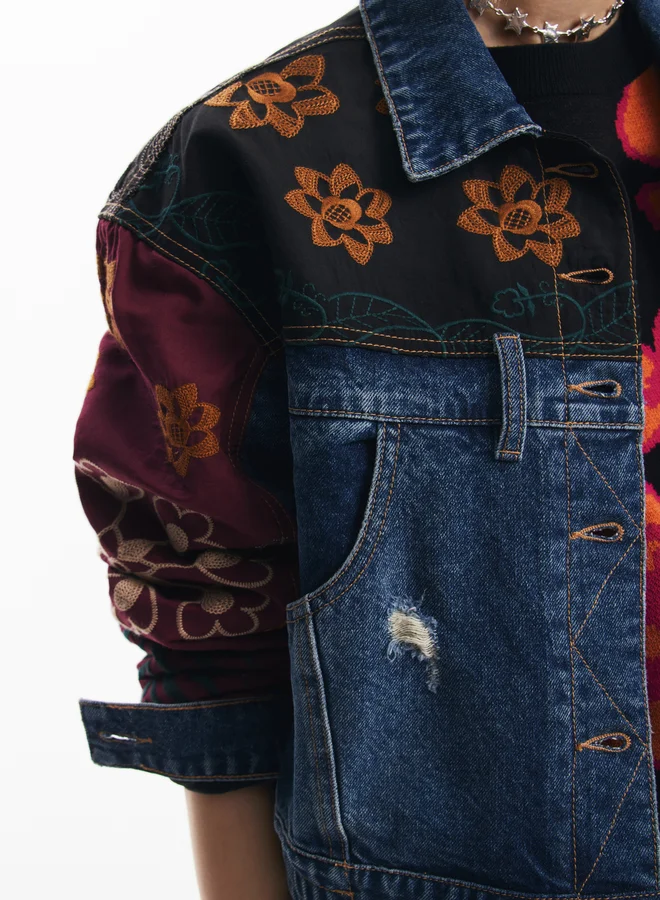 DESIGUAL Woman Denim Trucker Jacket