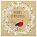 OLYPHAN Christmas Napkins Paper Cute Festive Wreath Bird PrintBrown Recycled Napkins Decorative Disposable Holiday Dinner LunchLuncheon Buffet Brunch Rustic Xmas Party Decor - Image 1
