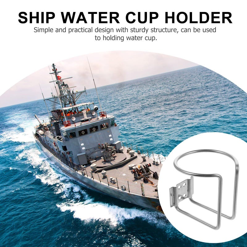 Stainless Steel Car Cup Holder Boat Water Bottle Storage Rack - Image 5