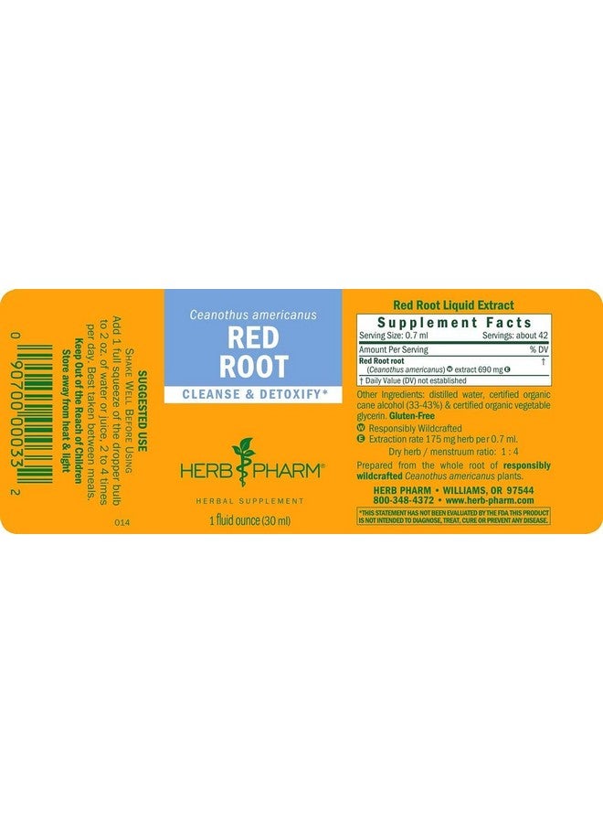 Herb Pharm Red Root Liquid Extract for Cleansing and Detoxifying - 1 Ounce (DRROOT01) - Image 2