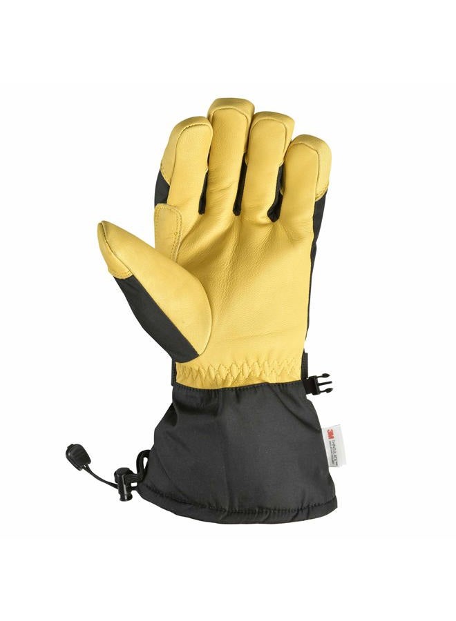 Wells Lamont Men's Insulated HydraHyde Waterproof Grain Leather Hybrid Winter Gloves, Large (Wells Lamont 867) - Image 2